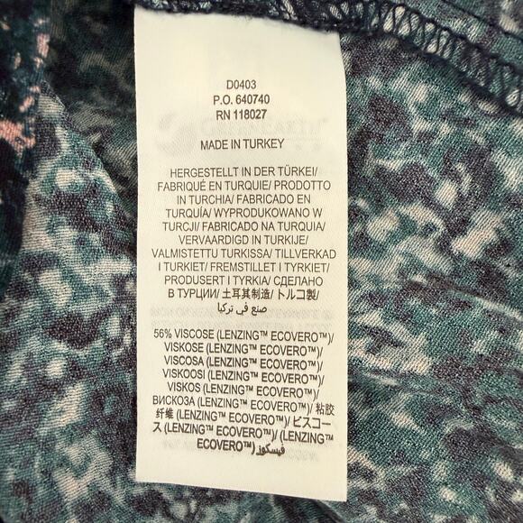 Boden Blue Floral Maxi Dress | Long Sleeve Tiered Prairie Maxi Plus 16/18R - Picture 7 of 12